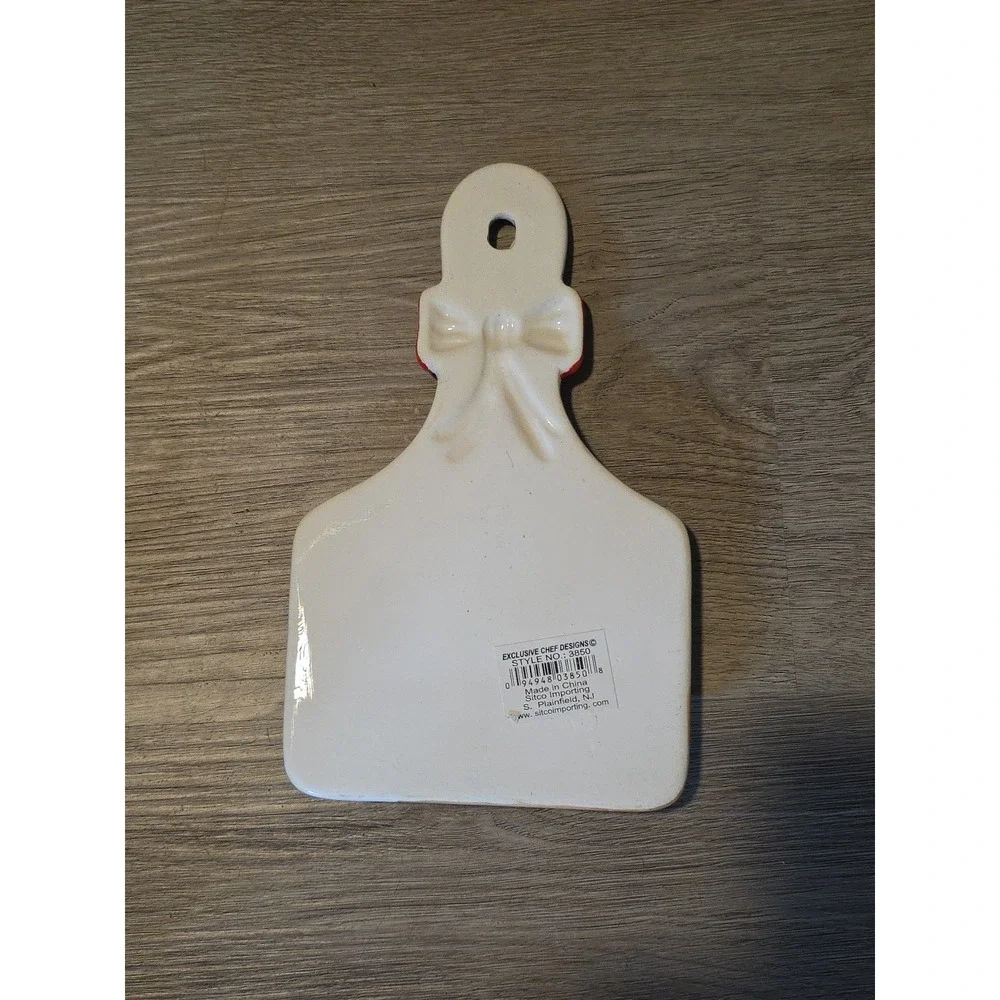 Chef Design Ceramic Kitchen Hanging Trivet to Hang‎ apron Chef Multicolor